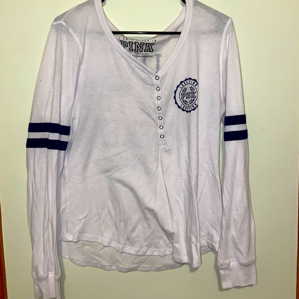 PINK Long sleeve pajama top